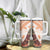 Hawaiian Tapa Tumbler With Handle Traditional Vintage Pattern Orange