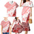 Hawaiian Tapa Family Matching Mermaid Dress and Hawaiian Shirt Traditional Vintage Pattern Red LT05 - Polynesian Pride