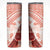 Hawaiian Tapa Skinny Tumbler Traditional Vintage Pattern Red