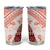 Hawaiian Tapa Tumbler Cup Traditional Vintage Pattern Red