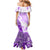 Hawaiian Tapa Family Matching Mermaid Dress and Hawaiian Shirt Traditional Vintage Pattern Violet LT05 - Polynesian Pride