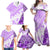 Hawaiian Tapa Family Matching Off Shoulder Maxi Dress and Hawaiian Shirt Traditional Vintage Pattern Violet LT05 - Polynesian Pride