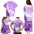 Hawaiian Tapa Family Matching Puletasi Dress and Hawaiian Shirt Traditional Vintage Pattern Violet LT05 - Polynesian Pride