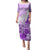 Hawaiian Tapa Family Matching Puletasi Dress and Hawaiian Shirt Traditional Vintage Pattern Violet LT05 Mom's Dress Violet - Polynesian Pride