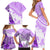 Hawaiian Tapa Family Matching Short Sleeve Bodycon Dress and Hawaiian Shirt Traditional Vintage Pattern Violet LT05 - Polynesian Pride