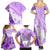 Hawaiian Tapa Family Matching Summer Maxi Dress and Hawaiian Shirt Traditional Vintage Pattern Violet LT05 - Polynesian Pride