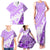 Hawaiian Tapa Family Matching Tank Maxi Dress and Hawaiian Shirt Traditional Vintage Pattern Violet LT05 - Polynesian Pride