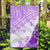 Hawaiian Tapa Garden Flag Traditional Vintage Pattern Violet LT05 Garden Flag Violet - Polynesian Pride