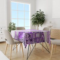 Hawaiian Tapa Tablecloth Traditional Vintage Pattern Violet LT05 - Polynesian Pride