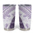 Hawaiian Tapa Tumbler Cup Traditional Vintage Pattern Violet