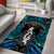 New Zealand Aotearoa Area Rug Maori Taniwha Paua Shell