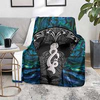 New Zealand Aotearoa Blanket Maori Taniwha Paua Shell LT05 - Polynesian Pride