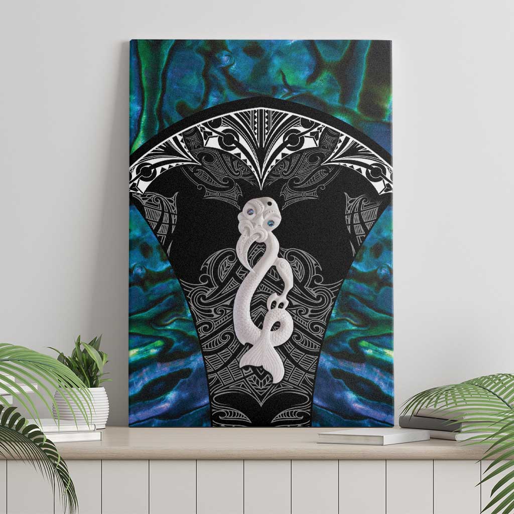 New Zealand Aotearoa Canvas Wall Art Maori Taniwha Paua Shell LT05 - Polynesian Pride
