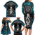 New Zealand Aotearoa Family Matching Long Sleeve Bodycon Dress and Hawaiian Shirt Maori Taniwha Paua Shell