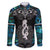 New Zealand Aotearoa Family Matching Long Sleeve Bodycon Dress and Hawaiian Shirt Maori Taniwha Paua Shell