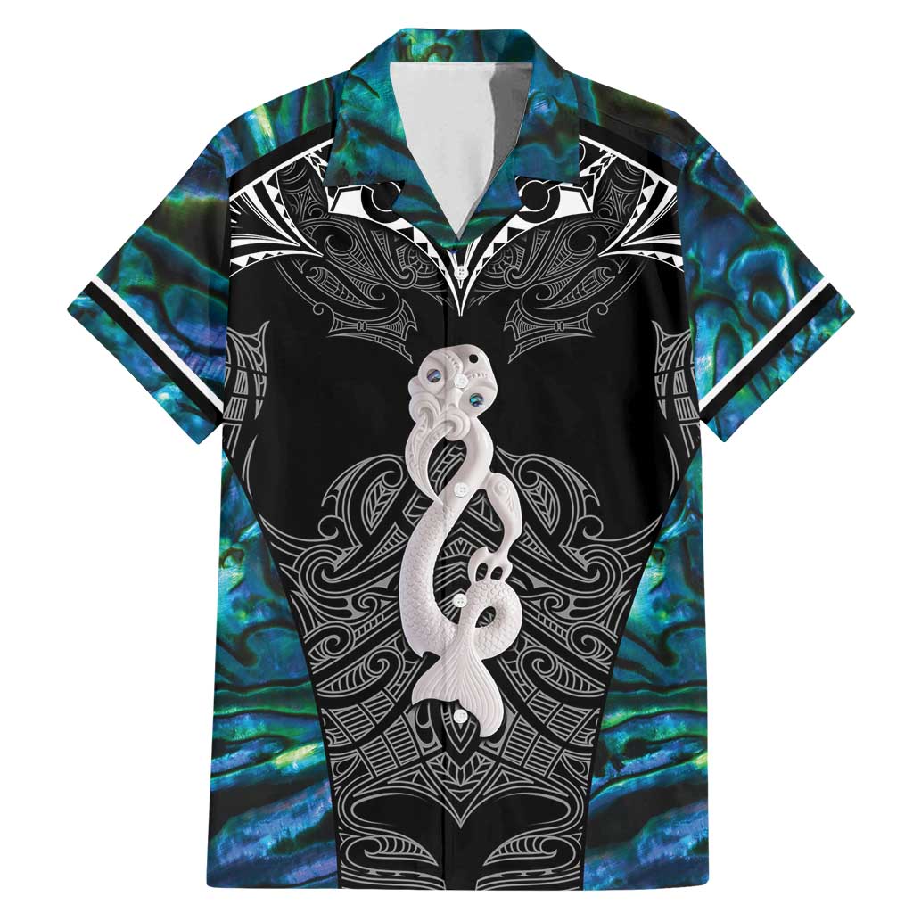 New Zealand Aotearoa Family Matching Mermaid Dress and Hawaiian Shirt Maori Taniwha Paua Shell