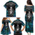 New Zealand Aotearoa Family Matching Puletasi and Hawaiian Shirt Maori Taniwha Paua Shell