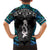 New Zealand Aotearoa Family Matching Short Sleeve Bodycon Dress and Hawaiian Shirt Maori Taniwha Paua Shell