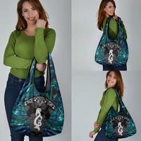 New Zealand Aotearoa Grocery Bag Maori Taniwha Paua Shell