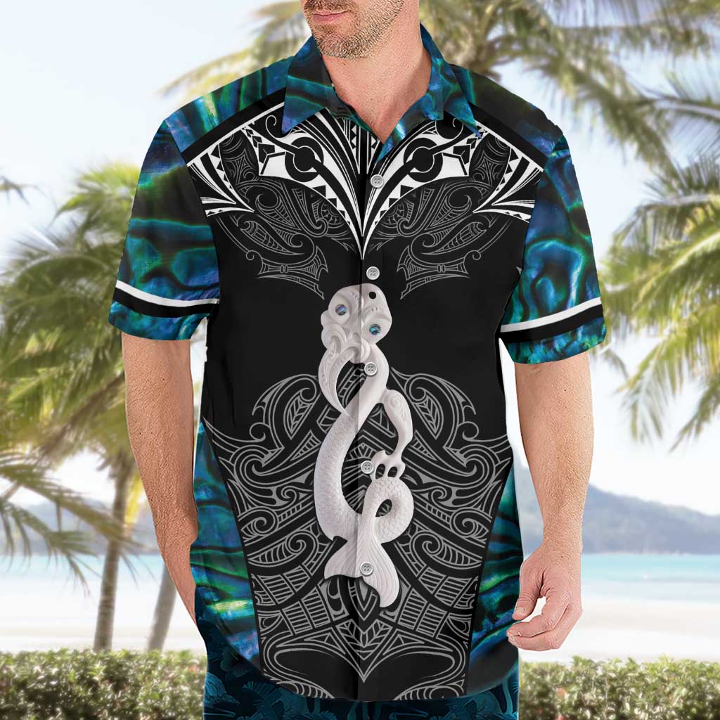 New Zealand Aotearoa Hawaiian Shirt Maori Taniwha Paua Shell LT05 - Polynesian Pride