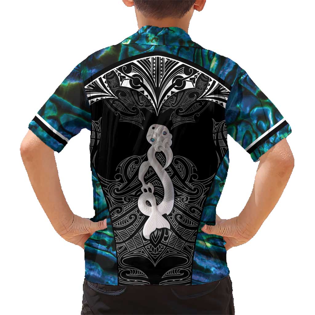 New Zealand Aotearoa Hawaiian Shirt Maori Taniwha Paua Shell LT05 - Polynesian Pride
