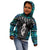 New Zealand Aotearoa Kid Hoodie Maori Taniwha Paua Shell