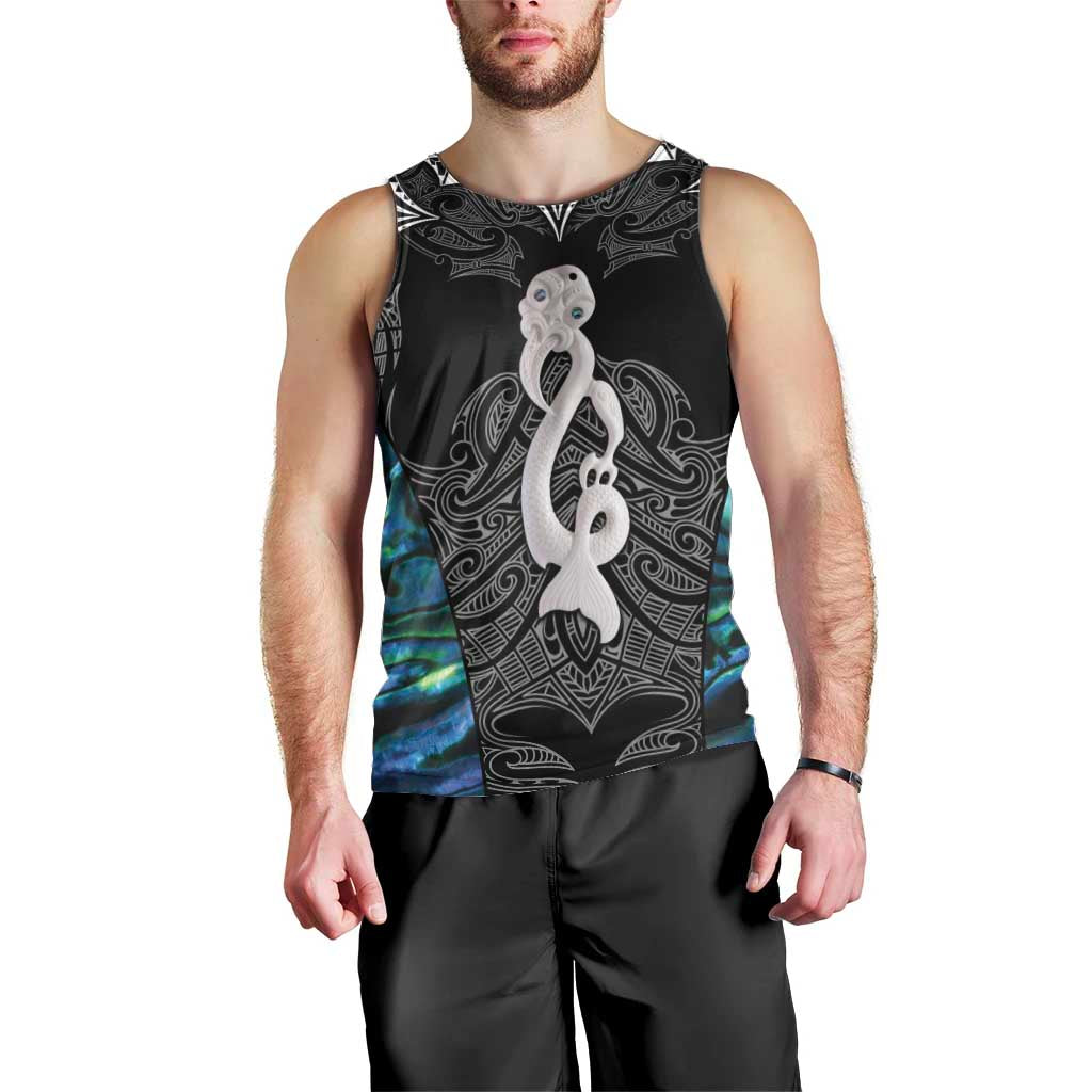New Zealand Aotearoa Men Tank Top Maori Taniwha Paua Shell LT05 - Polynesian Pride