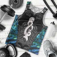 New Zealand Aotearoa Men Tank Top Maori Taniwha Paua Shell LT05 - Polynesian Pride