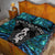 New Zealand Aotearoa Quilt Bed Set Maori Taniwha Paua Shell