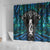 New Zealand Aotearoa Shower Curtain Maori Taniwha Paua Shell