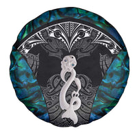 New Zealand Aotearoa Spare Tire Cover Maori Taniwha Paua Shell LT05 - Polynesian Pride