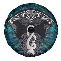 New Zealand Aotearoa Spare Tire Cover Maori Taniwha Paua Shell LT05 - Polynesian Pride
