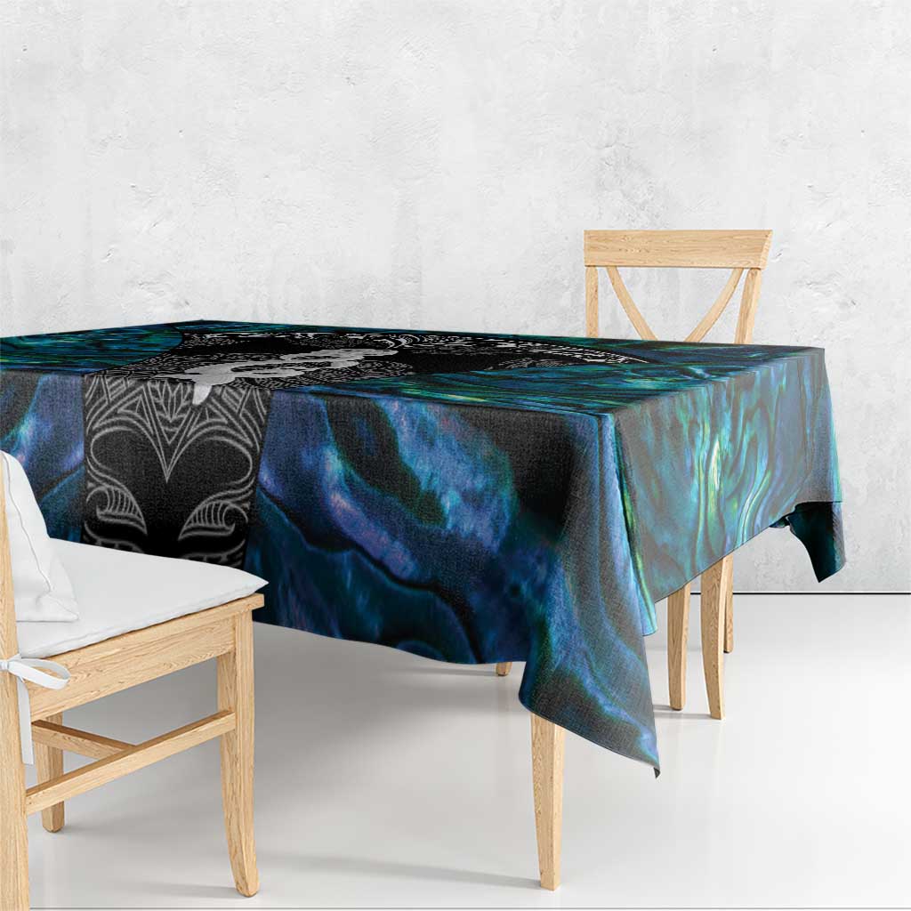 New Zealand Aotearoa Tablecloth Maori Taniwha Paua Shell LT05 - Polynesian Pride