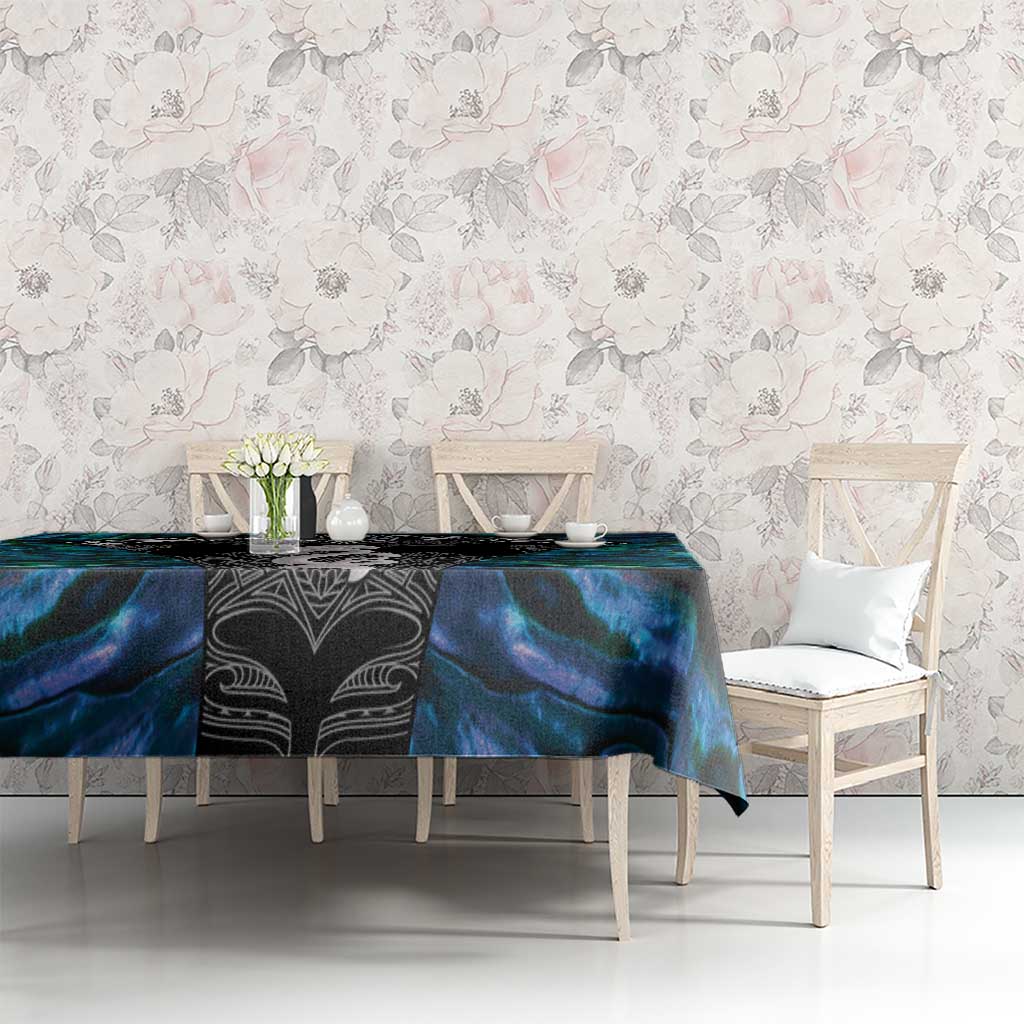 New Zealand Aotearoa Tablecloth Maori Taniwha Paua Shell LT05 - Polynesian Pride