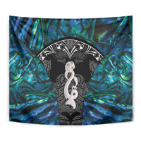 New Zealand Aotearoa Tapestry Maori Taniwha Paua Shell