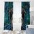 New Zealand Aotearoa Window Curtain Maori Taniwha Paua Shell