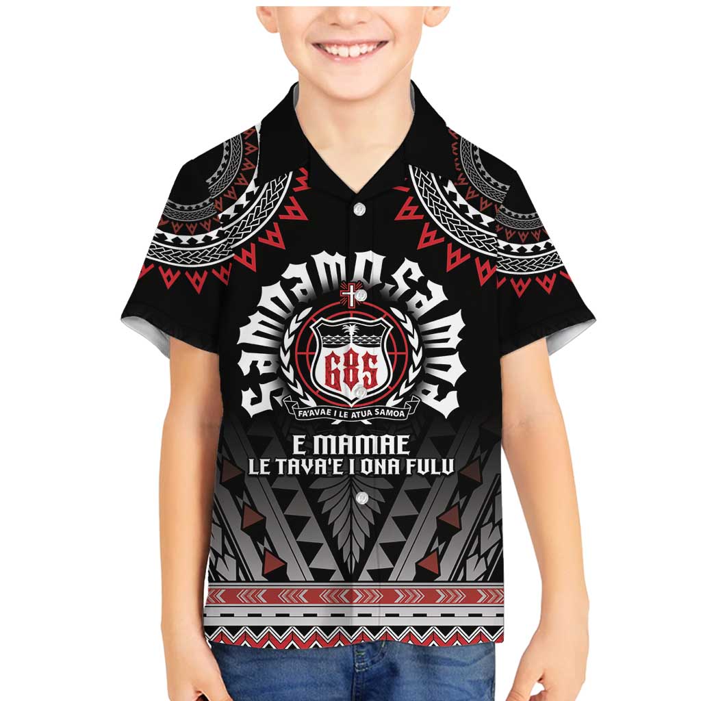 Personalised Samoa Black Saturday Family Matching Mermaid Dress and Hawaiian Shirt Samoa For Samoans