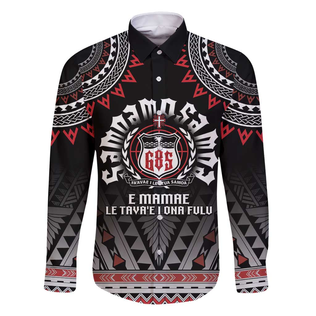 Personalised Samoa Black Saturday Family Matching Off Shoulder Short Dress and Hawaiian Shirt Samoa For Samoans