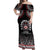 Personalised Samoa Black Saturday Off Shoulder Maxi Dress Samoa For Samoans