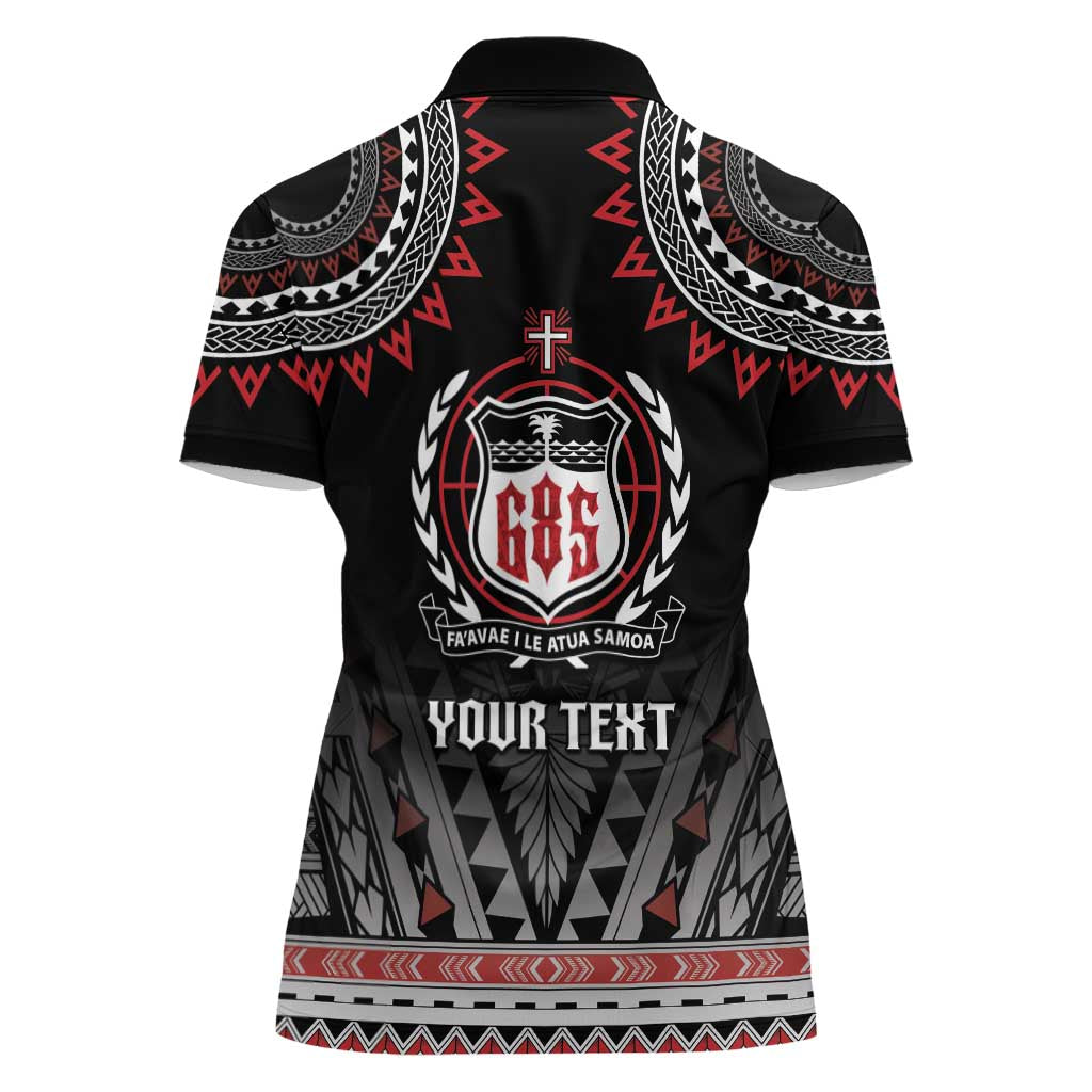 Personalised Samoa Black Saturday Women Polo Shirt Samoa For Samoans