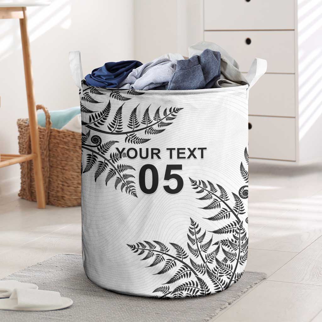 Custom New Zealand Football Laundry Basket Aotearoa Pride - Polynesian Pride