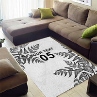 Custom New Zealand Football Area Rug Aotearoa Pride - Polynesian Pride