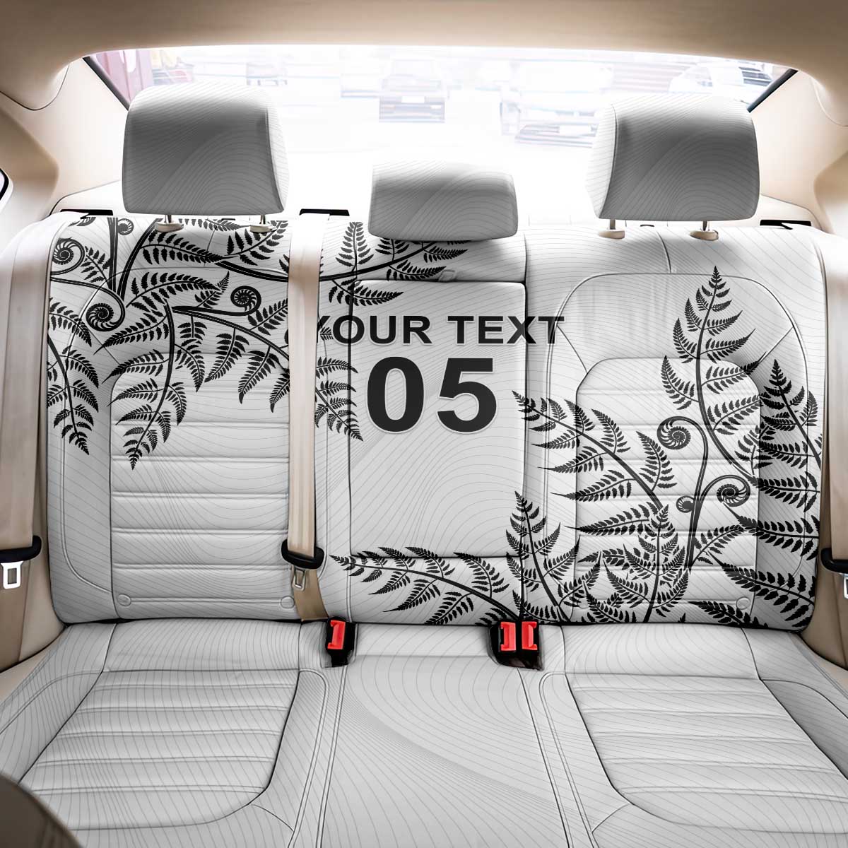 Custom New Zealand Football Back Car Seat Cover Aotearoa Pride - Polynesian Pride