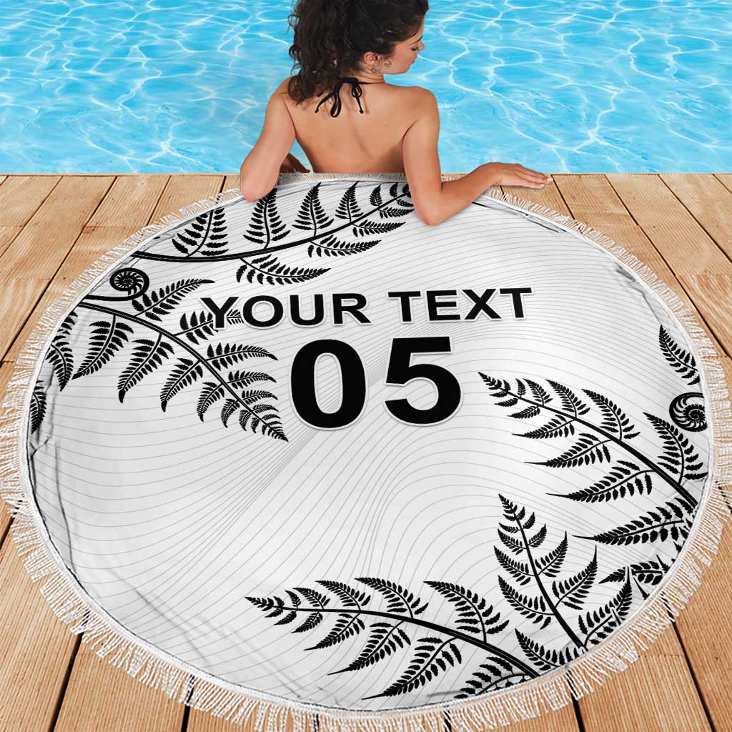 Custom New Zealand Football Beach Blanket Aotearoa Pride - Polynesian Pride