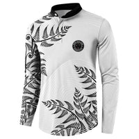 Custom New Zealand Football Button Sweatshirt Aotearoa Pride - Polynesian Pride