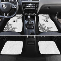 Custom New Zealand Football Car Mats Aotearoa Pride LT05 Set 4pcs White - Polynesian Pride