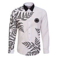 Custom New Zealand Football Family Matching Off The Shoulder Long Sleeve Dress and Hawaiian Shirt Aotearoa Pride - Polynesian Pride