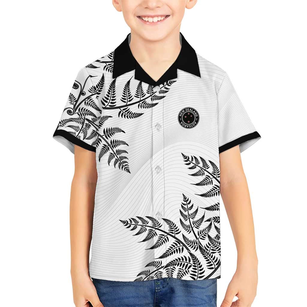 Custom New Zealand Football Family Matching Off Shoulder Short Dress and Hawaiian Shirt Aotearoa Pride - Polynesian Pride