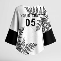 Custom New Zealand Football Kimono Sleeve Blouse Aotearoa Pride LT05 - Polynesian Pride