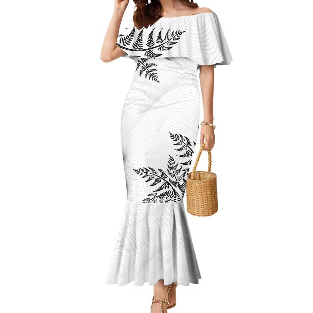 Custom New Zealand Football Mermaid Dress Aotearoa Pride - Polynesian Pride